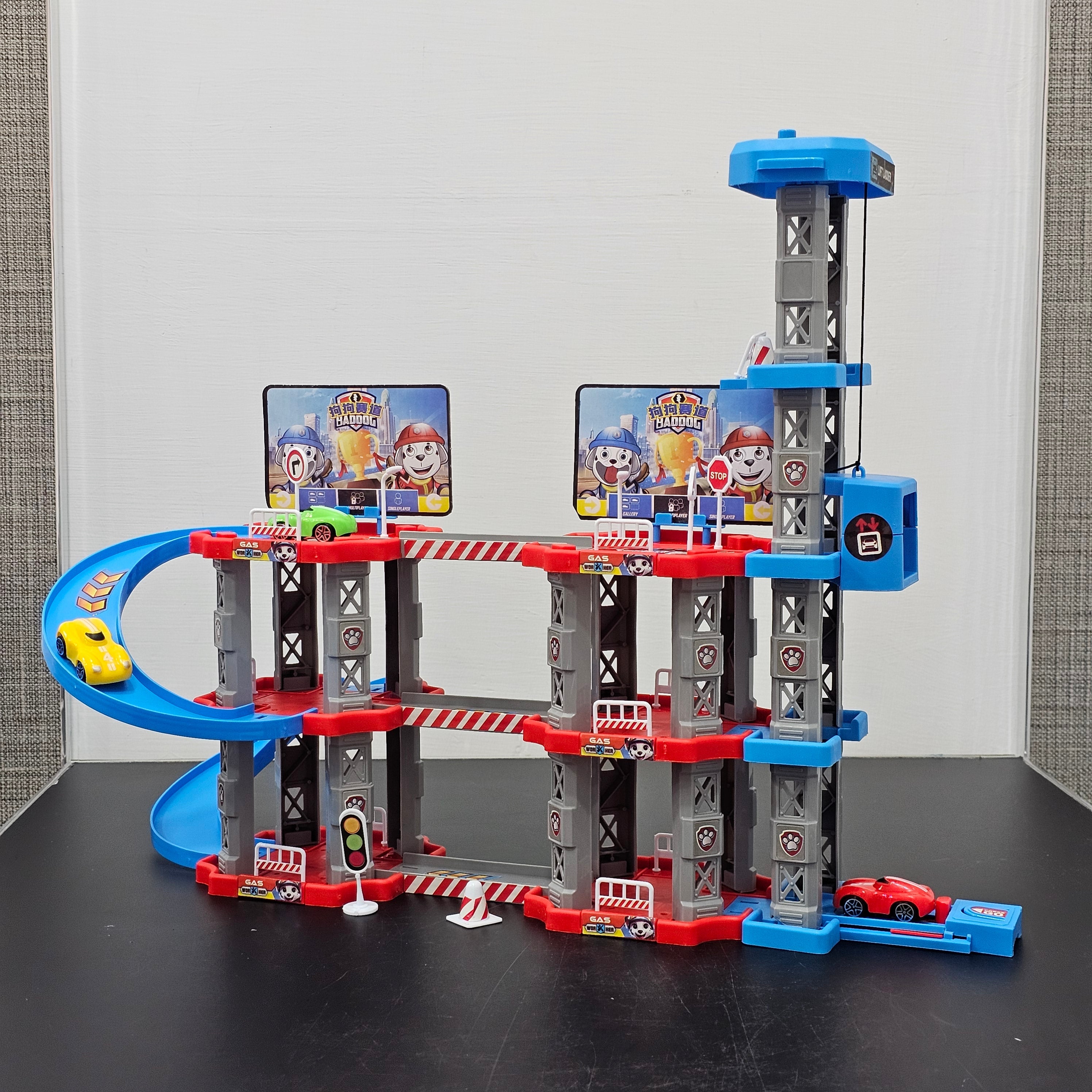 Parking Racing 75 Pcs Track Parking with 3 Cars – Bacha Toys