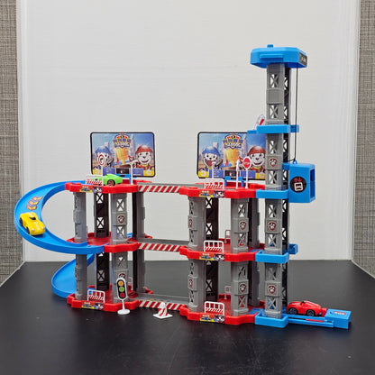 Parking Racing 75 Pcs Track Parking with 3 Cars – Bacha Toys