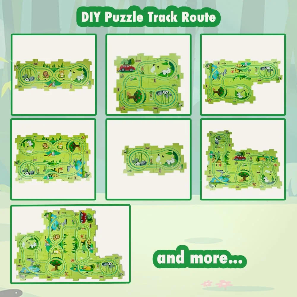 Rail Puzzle Car Track Game | Fun Activity Toy for Kids - Bacha Toys