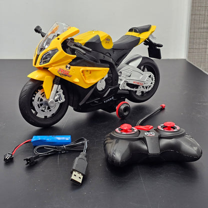 Race Moto 1:20 Remote Control Motorcycle – 360° Spin, Light & Sound Action | Bacha Toys