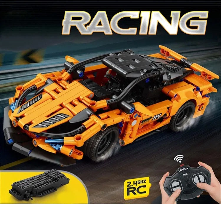 Remote Control Sports Car Building Block Set – 2.4 GHz, 366 Pieces | Bacha Toys