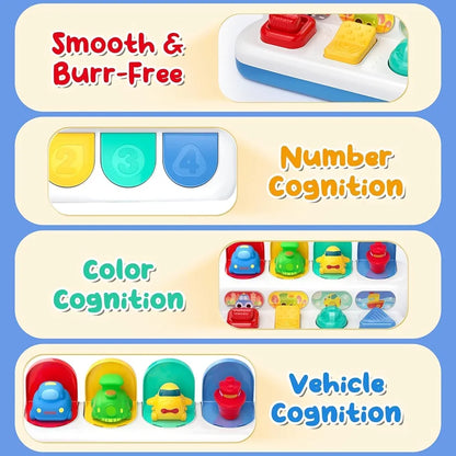 Pop-Up Vehicles – Early Education Toy for Happy Learning & Imaginative Play | Bacha Toys