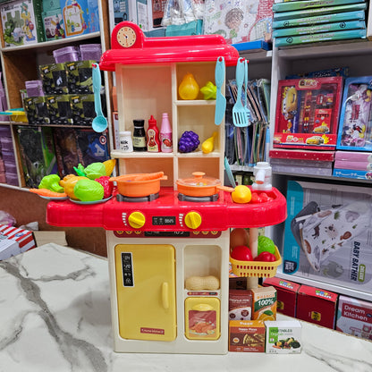 Stream Effect Kitchen Set – 65cm Height | 46 Accessories - Bacha Toys