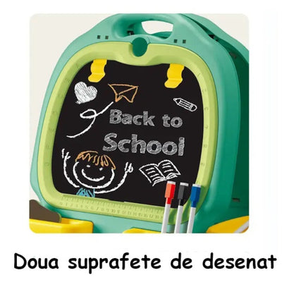 46 pièces tableau de dessin pour enfants – Chevalet double face avec spirographe et accessoires de peinture | Bacha Toys