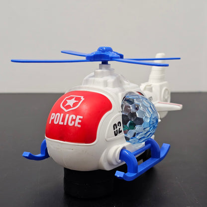 Police Helicopter Toy – Music & Flashing Lights | Bacha Toys