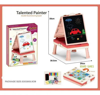 31 Pcs Tableau de Dessin Double Face pour Peintre Talentueux – Jouet d'Art Créatif pour Enfants | Bacha Toys