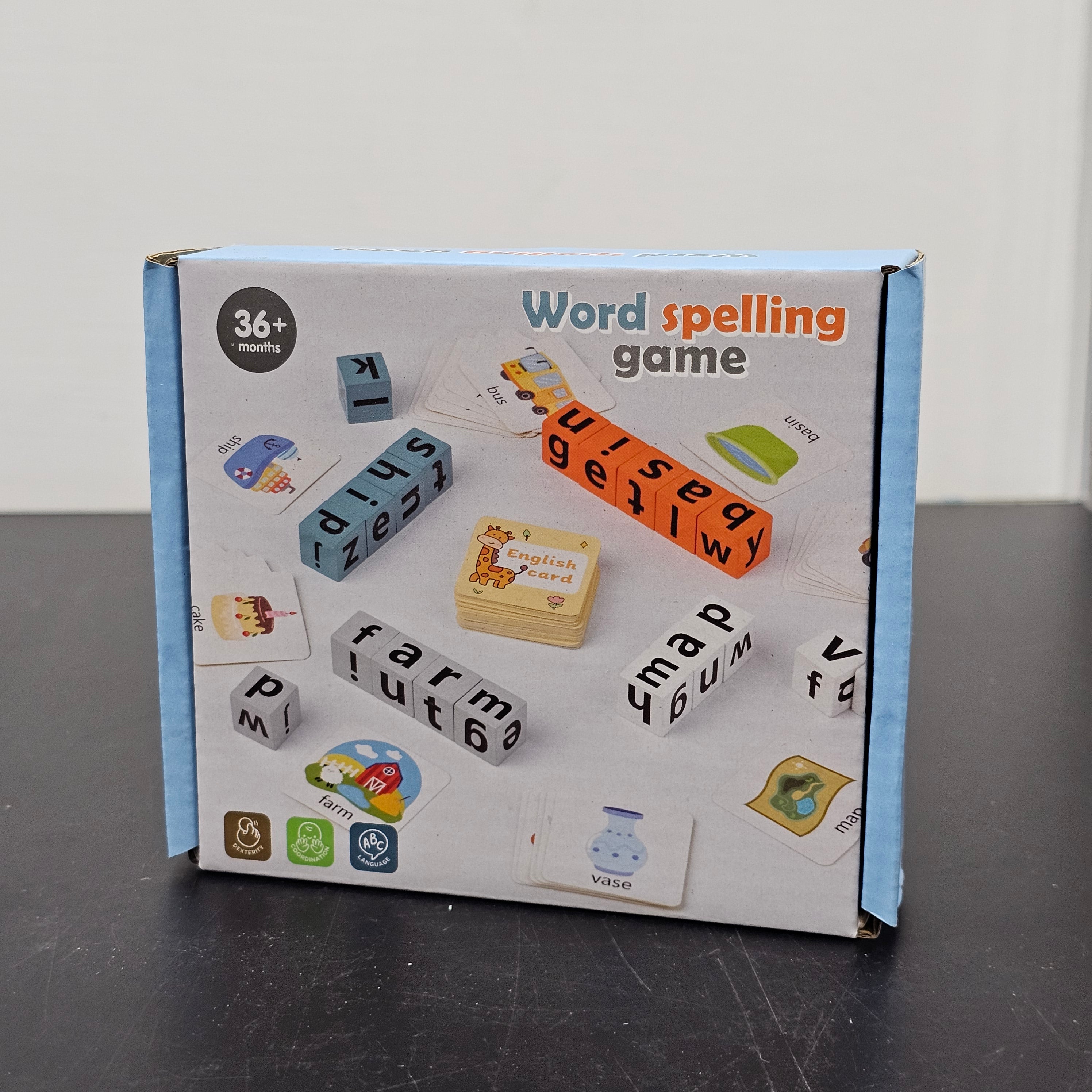 Word Spelling Game with English Cards – Educational Word Builder | Bacha Toys