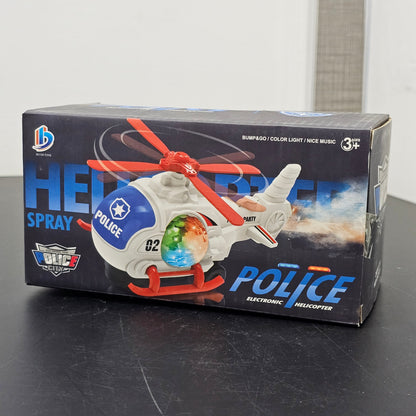 Police Helicopter Toy – Music & Flashing Lights | Bacha Toys