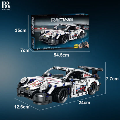 Remote Control Sports Car Building Block Set – 2.4 GHz, 386 Pieces | Bacha Toys