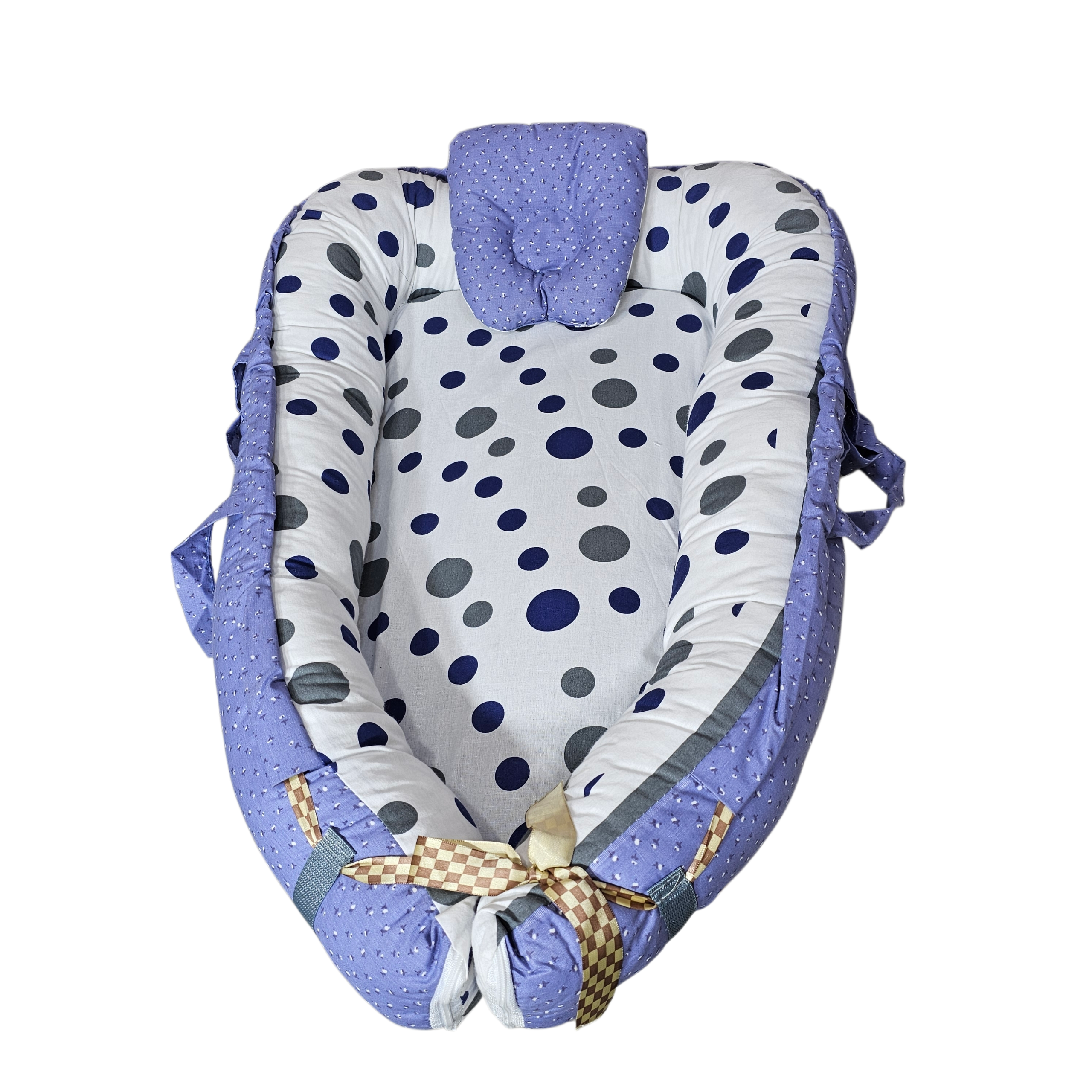 Baby Bedset with Rattles & Head Cushion – Cotton Fabric | Comfortable & Safe | Bacha Toys