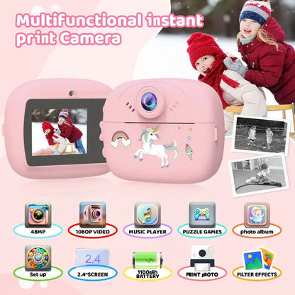 Children’s Printing Camera – 2 in 1 Photo & Print with 2.0" Screen | Bacha Toys