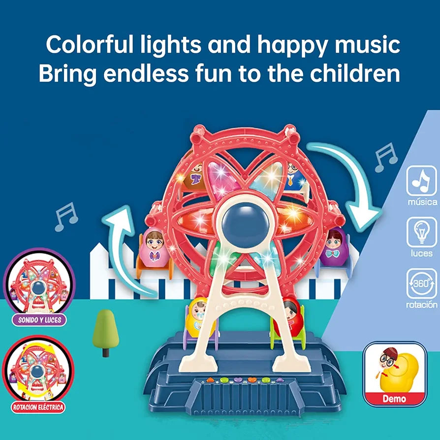 Ferris Wheel – Amusement Park Playset with Music & Lights - Bacha Toys