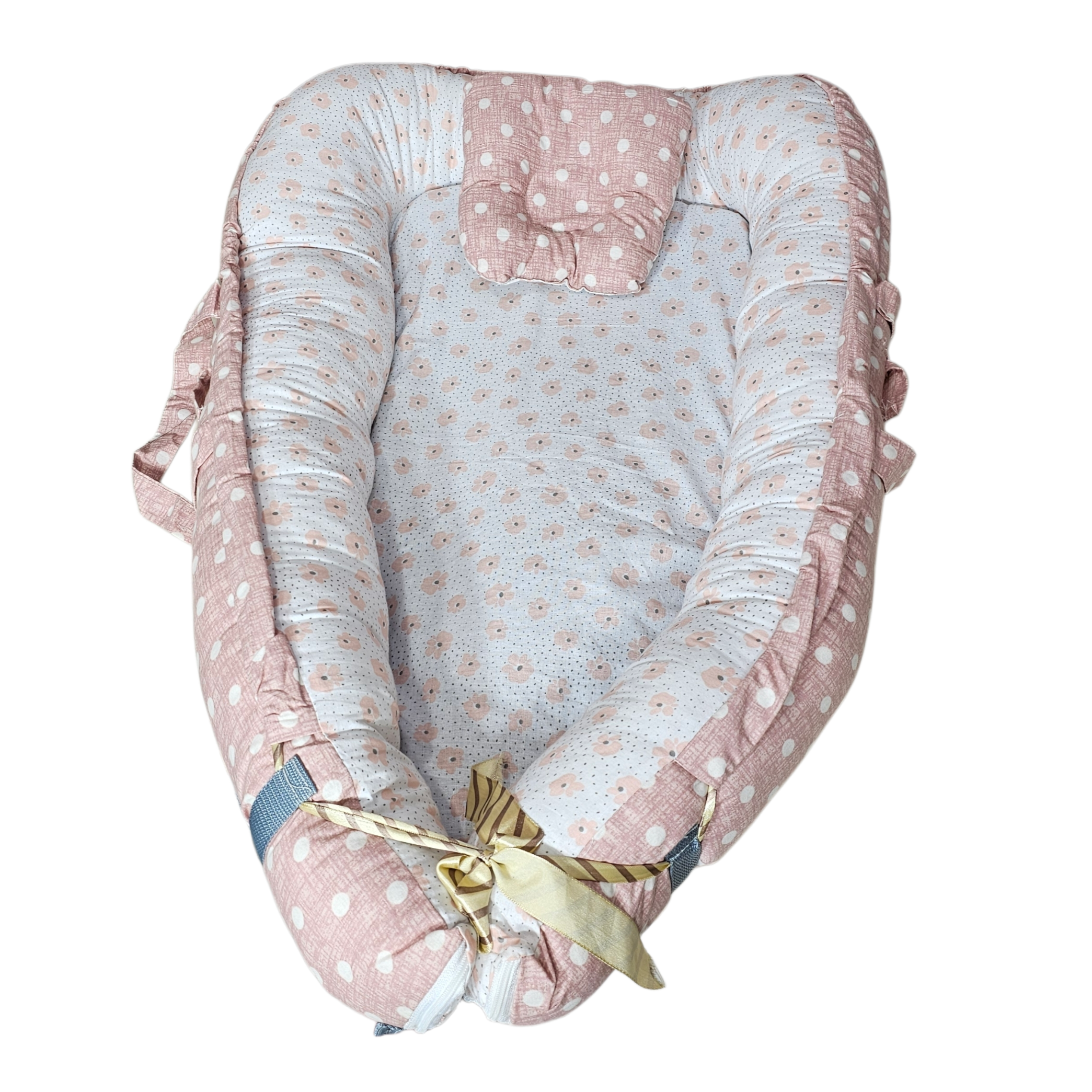 Baby Bedset with Rattles & Head Cushion – Cotton Fabric | Comfortable & Safe | Bacha Toys