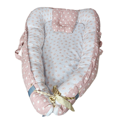 Baby Bedset with Rattles & Head Cushion – Cotton Fabric | Comfortable & Safe | Bacha Toys