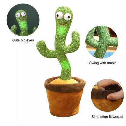 Dancing Cactus Toy | Music, Lights & Voice Repeating Fun - Bacha Toys