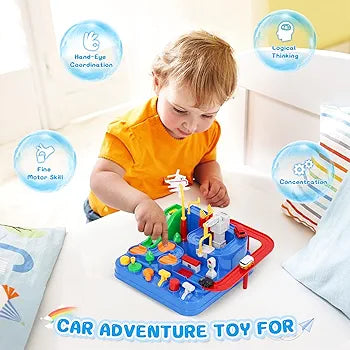 Car Adventure Track Set – Battery-Free Educational Fun - Bacha Toys