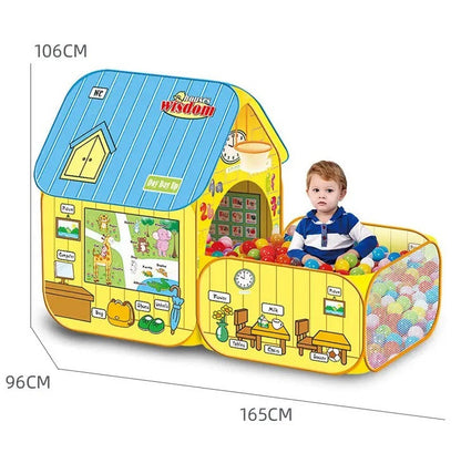 Kids Pop-Up Tent House – Size: 106cm x 96cm x 165cm - Bacha Toys