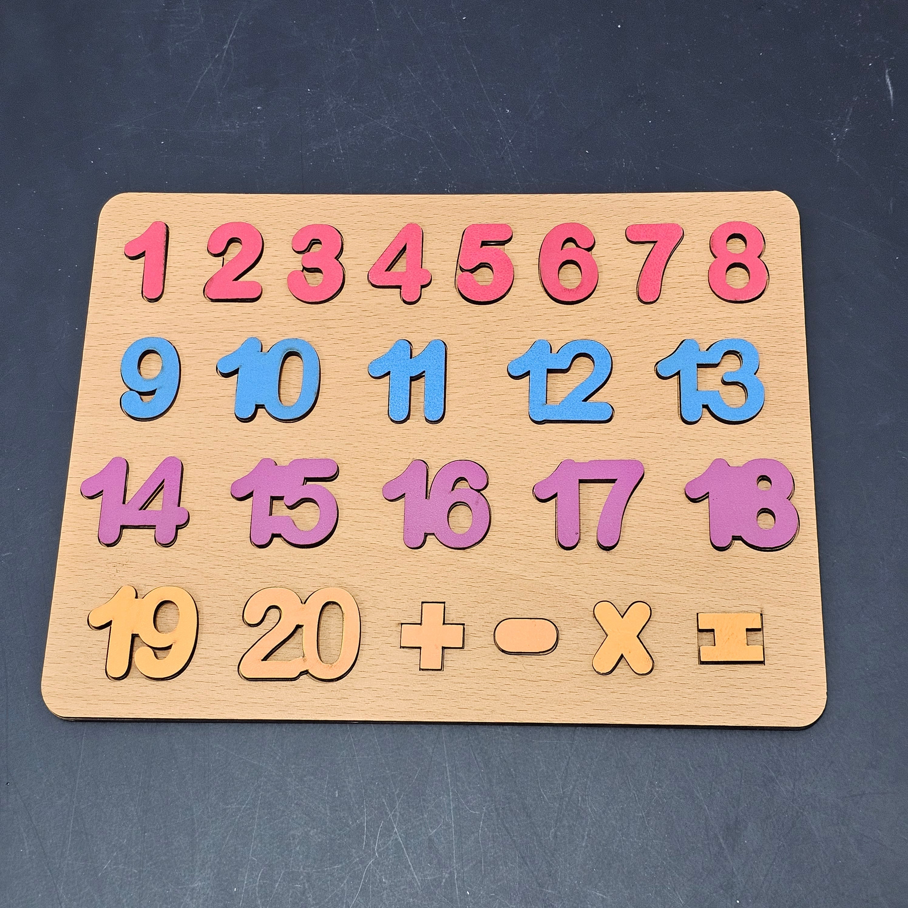 Wooden Counting Board – Montessori Math Learning Toy | Bacha Toys