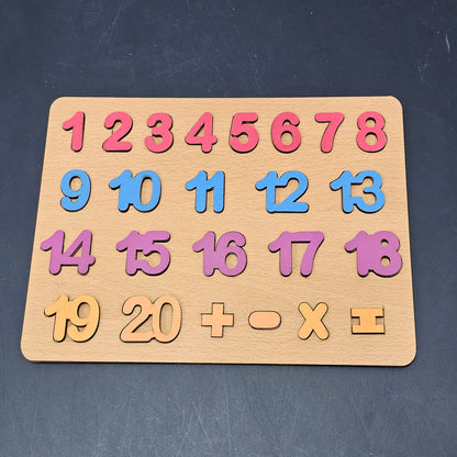Wooden Counting Board – Montessori Math Learning Toy | Bacha Toys
