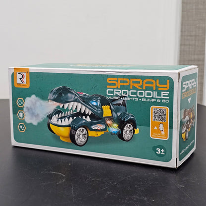 Spray Crocodile Toy – Music, Lights & Bump-and-Go Fun | Bacha Toys
