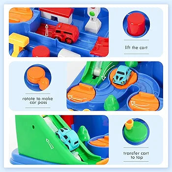 Car Adventure Track Set – Battery-Free Educational Fun - Bacha Toys