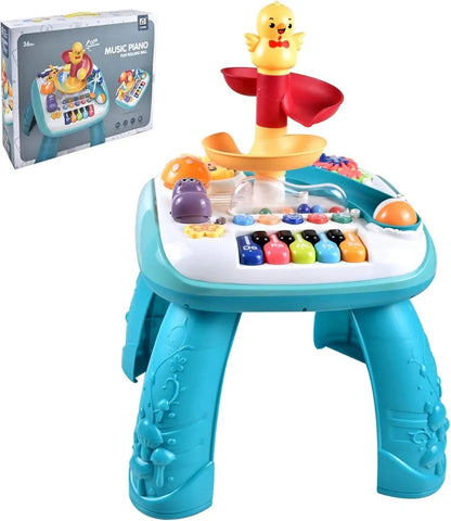 Musical Activity Table – Piano, Lights & Rolling Ball Fun - Bacha Toys