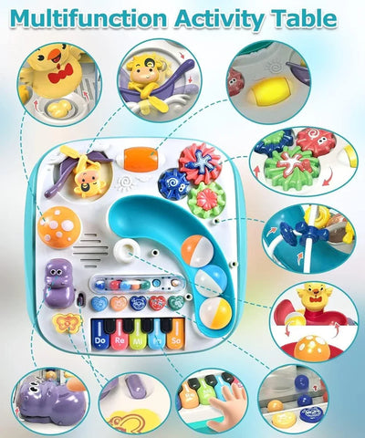 Musical Activity Table – Piano, Lights & Rolling Ball Fun - Bacha Toys