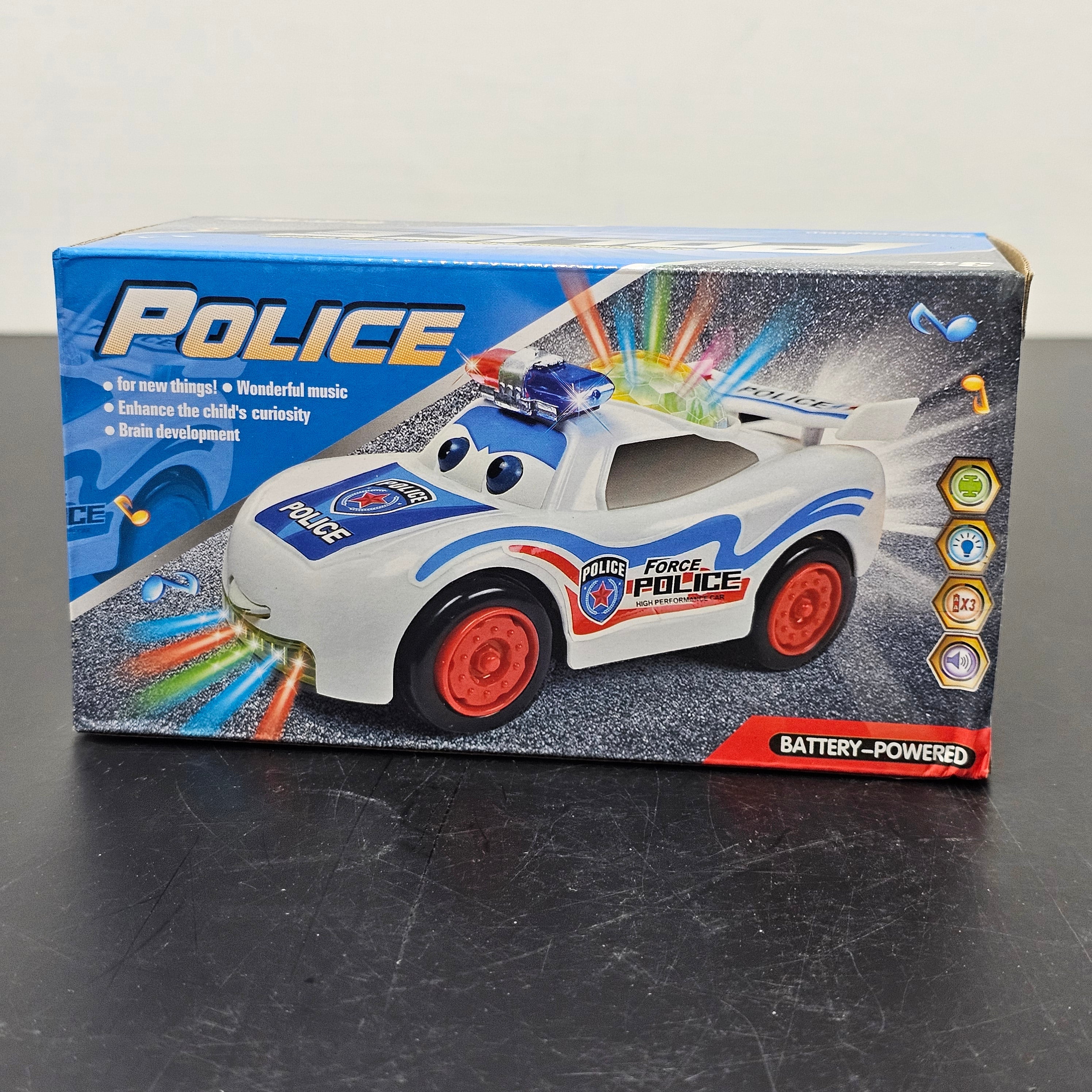 Musical Police Car Toy with Lights & Siren Sounds | Bacha Toys
