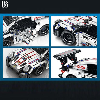 Remote Control Sports Car Building Block Set – 2.4 GHz, 386 Pieces | Bacha Toys