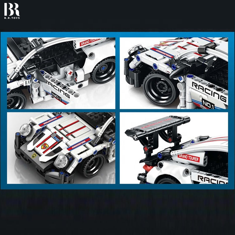 Remote Control Sports Car Building Block Set – 2.4 GHz, 386 Pieces | Bacha Toys