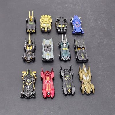 Série Batman Voitures moulées sous pression – Ensemble de 12 pièces | Collection de voitures miniatures de super-héros pour enfants | Bacha Toys