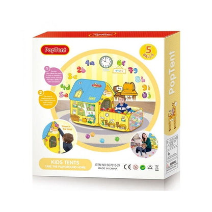 Kids Pop-Up Tent House – Size: 106cm x 96cm x 165cm - Bacha Toys