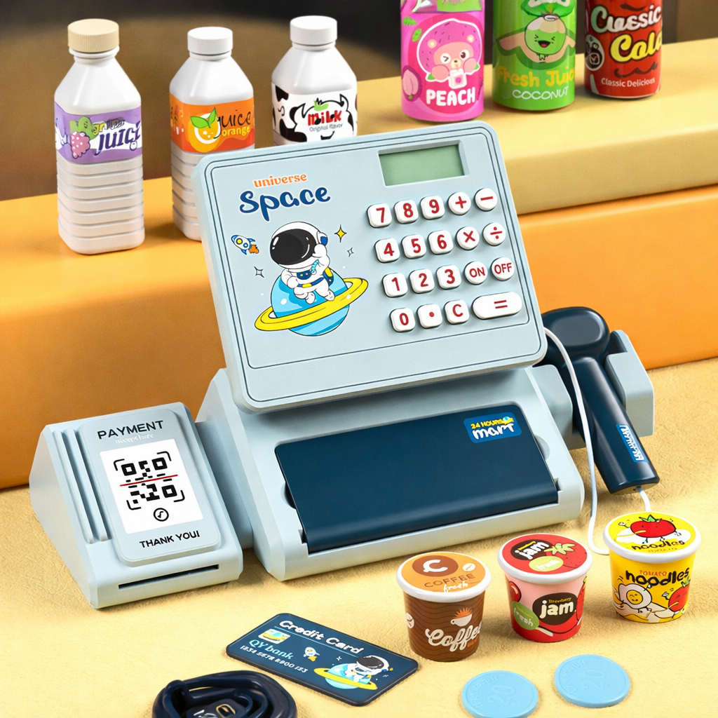 Kids Supermarket Register Playset – Fun Pretend Shopping Toy | Bacha Toys