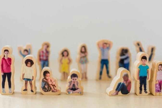 The Freckled Frog How are you feeling Block Set of 15 People Emotions Learning Toy