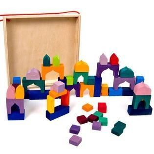 1001 Nights Building Block Set Rainbow Colour Blocks