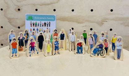 The Freckled Frog Everyone's Family Educational Blocks Set of 26