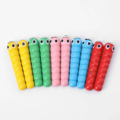 Montessori inspired Woodpecker Worm Catching Game A YELLOW Bird