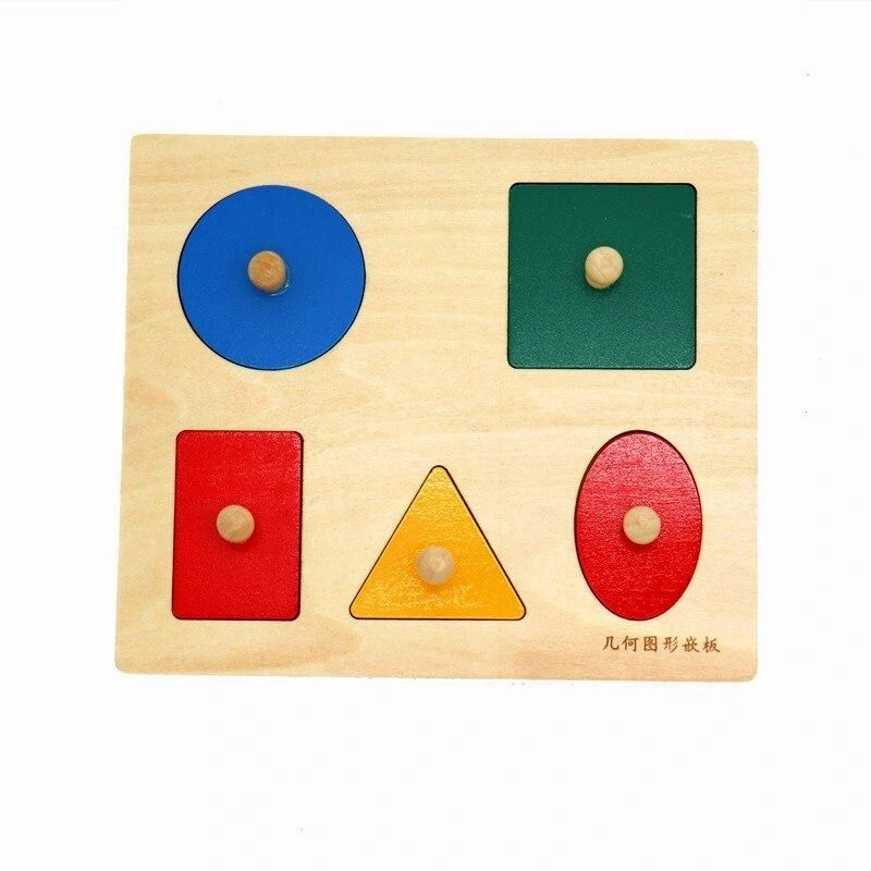Montessori Medium Geometric 5 Shapes Sorting Board