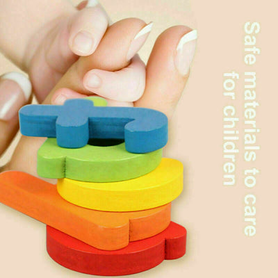 Fidtoy Jeu de l'Alphabet en Bois pour Apprendre l'Orthographe aux Enfants