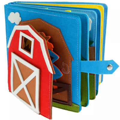Livre d'activités Montessori en bois pour tout-petits – Jouet d'apprentissage des gestes d'habillage