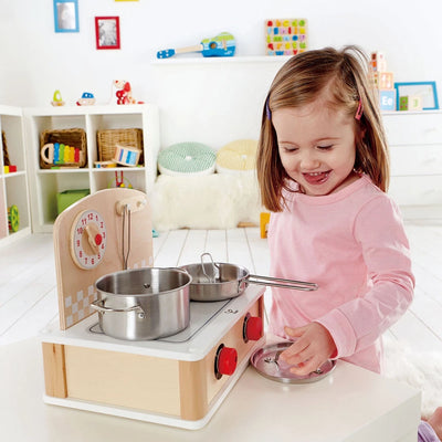 Fidtoy Kids Kitchen Playset 2-in-1 Stove Grill Cooking Toy