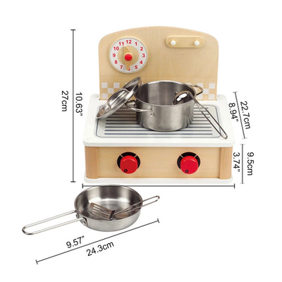 Fidtoy Kids Kitchen Playset 2-in-1 Stove Grill Cooking Toy