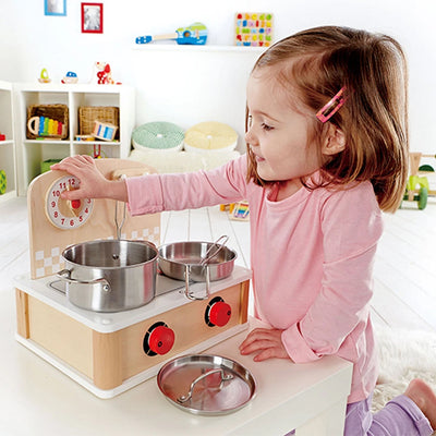 Fidtoy Kids Kitchen Playset 2-in-1 Stove Grill Cooking Toy