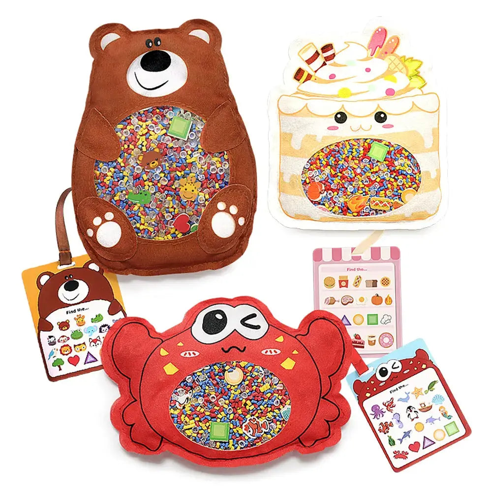 Hide-and-Seek Sensory Toys Set - Educational Fun for Kids 3+