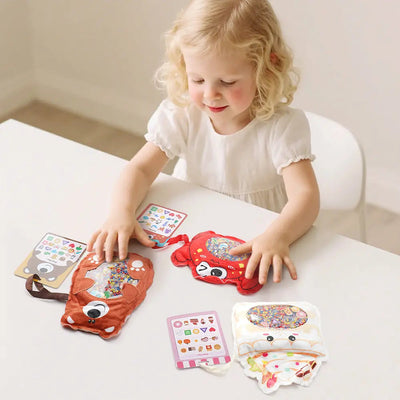 Ensemble de jouets sensoriels cache-cache - Amusant et éducatif pour les enfants de 3 ans et plus
