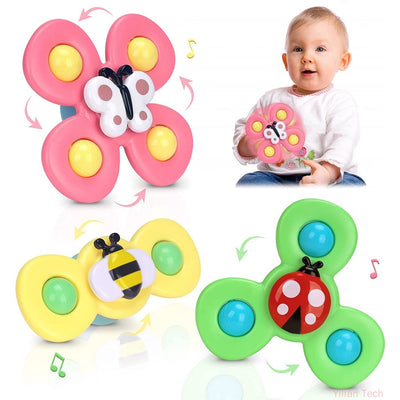 3 unidades Spinner con Ventosa Bebé