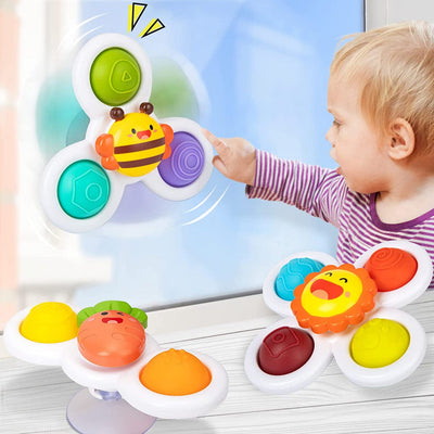 3 unidades Spinner con Ventosa Bebé