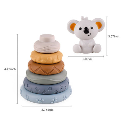 Silicone Montessori Stacking Toy