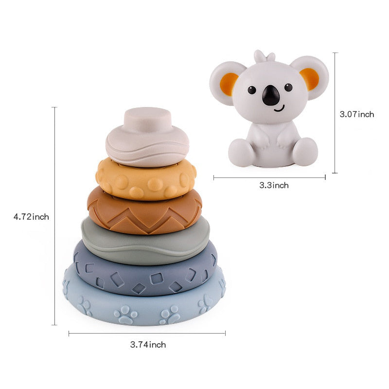Silicone Montessori Stacking Toy