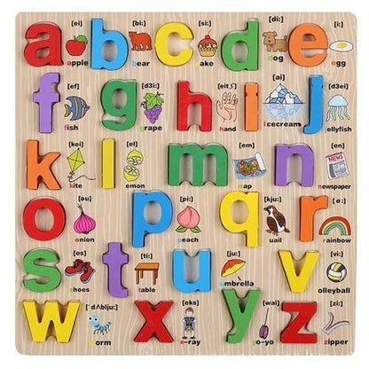 Small abcde Board – 3D Small Alphabet Board with picture print